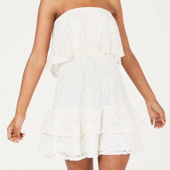 backless summer dresses White Backless Tie-back Ruched Dress  AROLORA